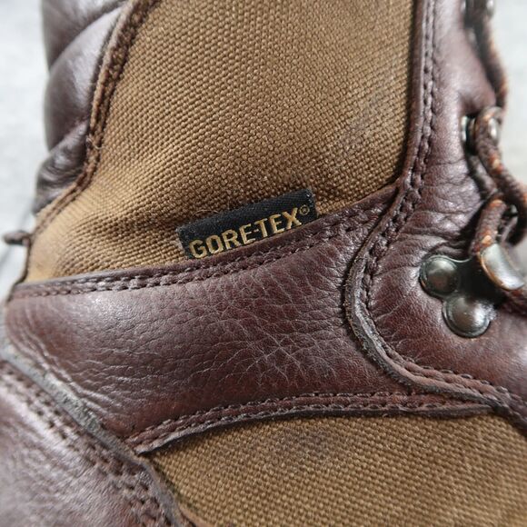 Danner Boots Men 13 Elk Ridge 8" Hunting Outdoor Waterproof Leather Canvas Brown - Picture 2 of 16